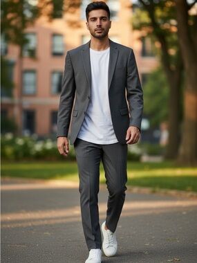 Jos. A. Bank Charcoal Gray Slim Two-Button Suit Jacket Only